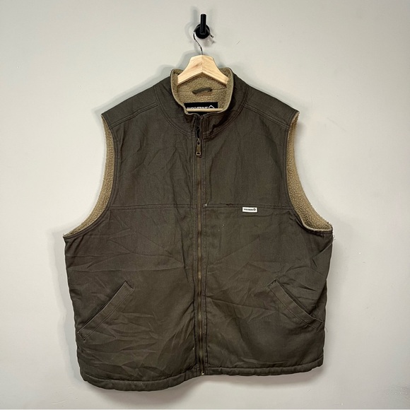 Wolverine Other - Wolverine Dark Olive Sherpa-Lined Work Vest